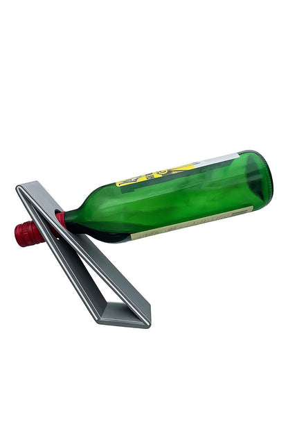 Gravity-Defying 3D Wine Bottle Holder